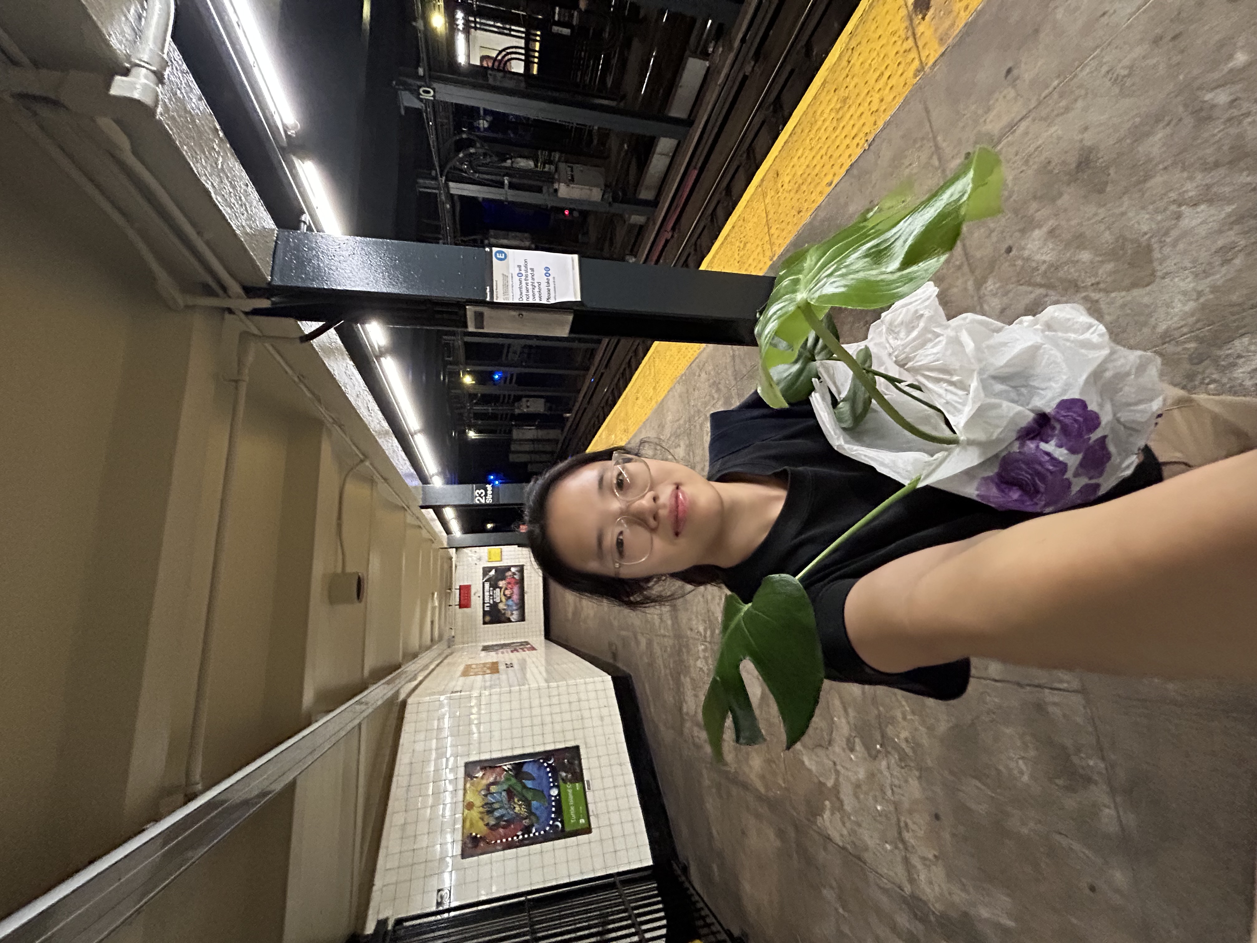 Me & monsterra after I had just bought it.