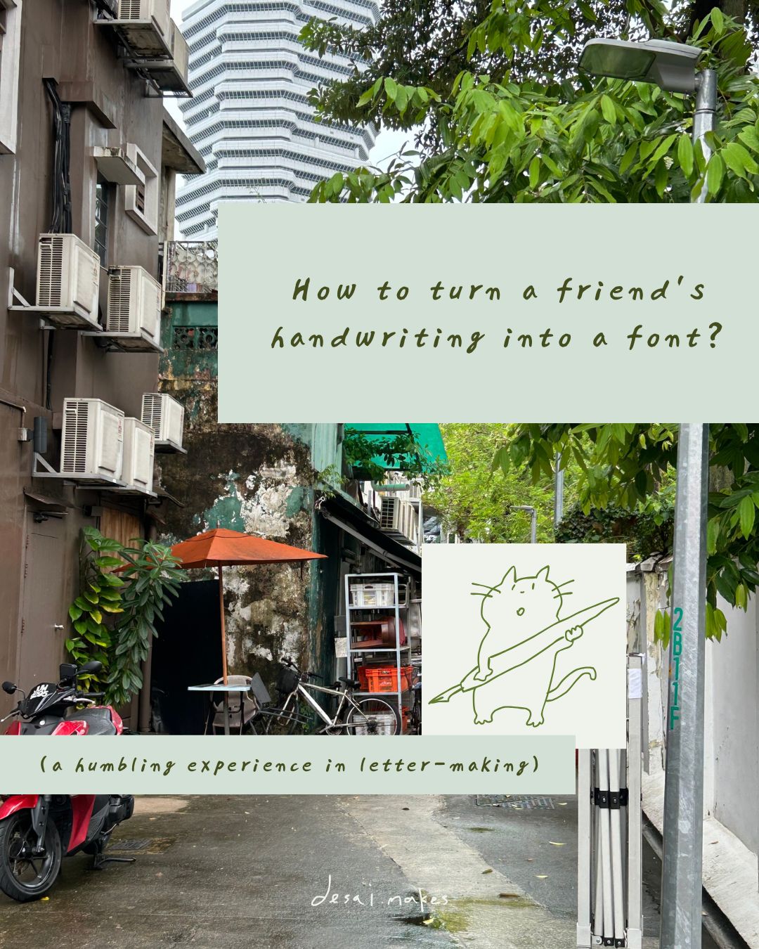 How to make friend's writing into a font?