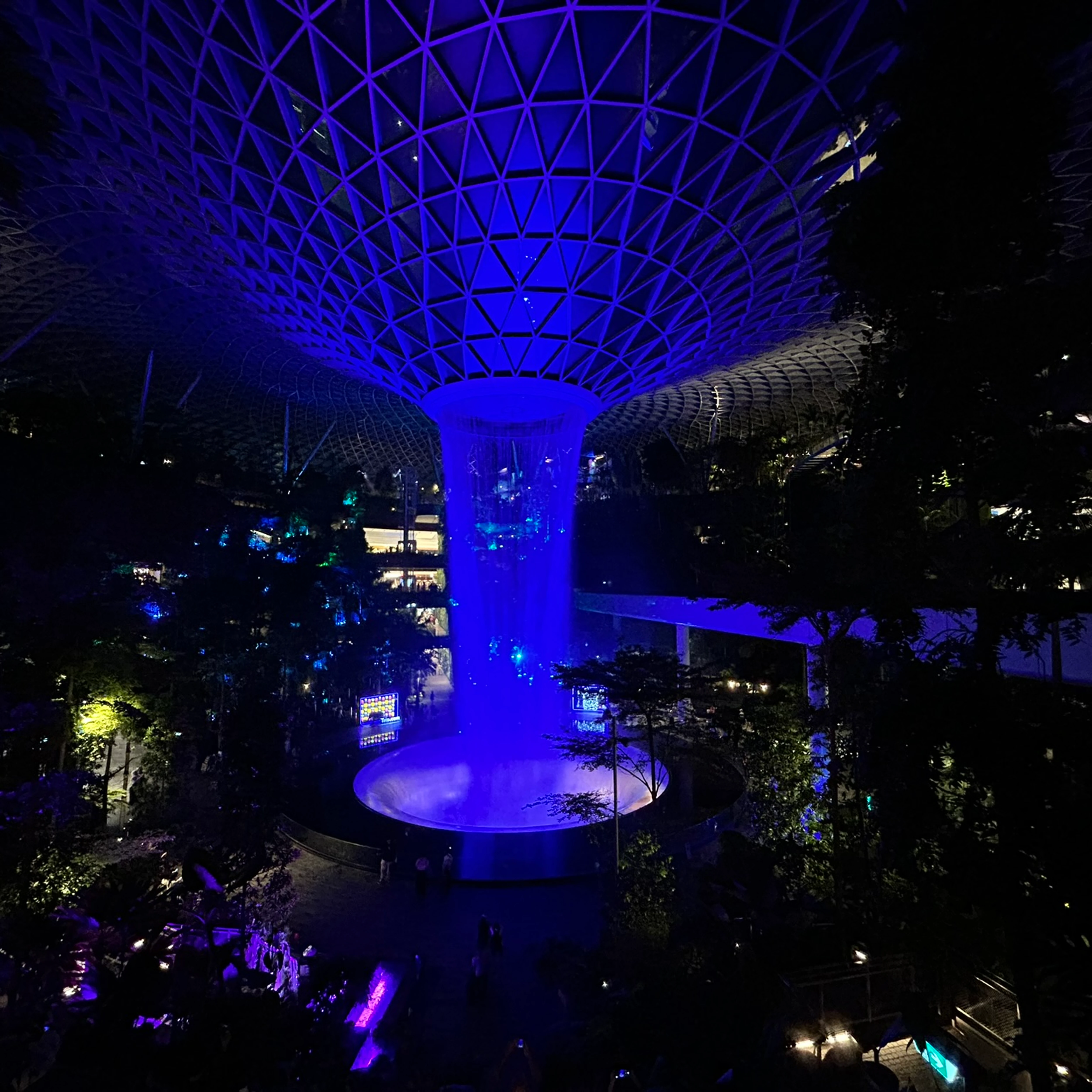 Changi Airport waterfall