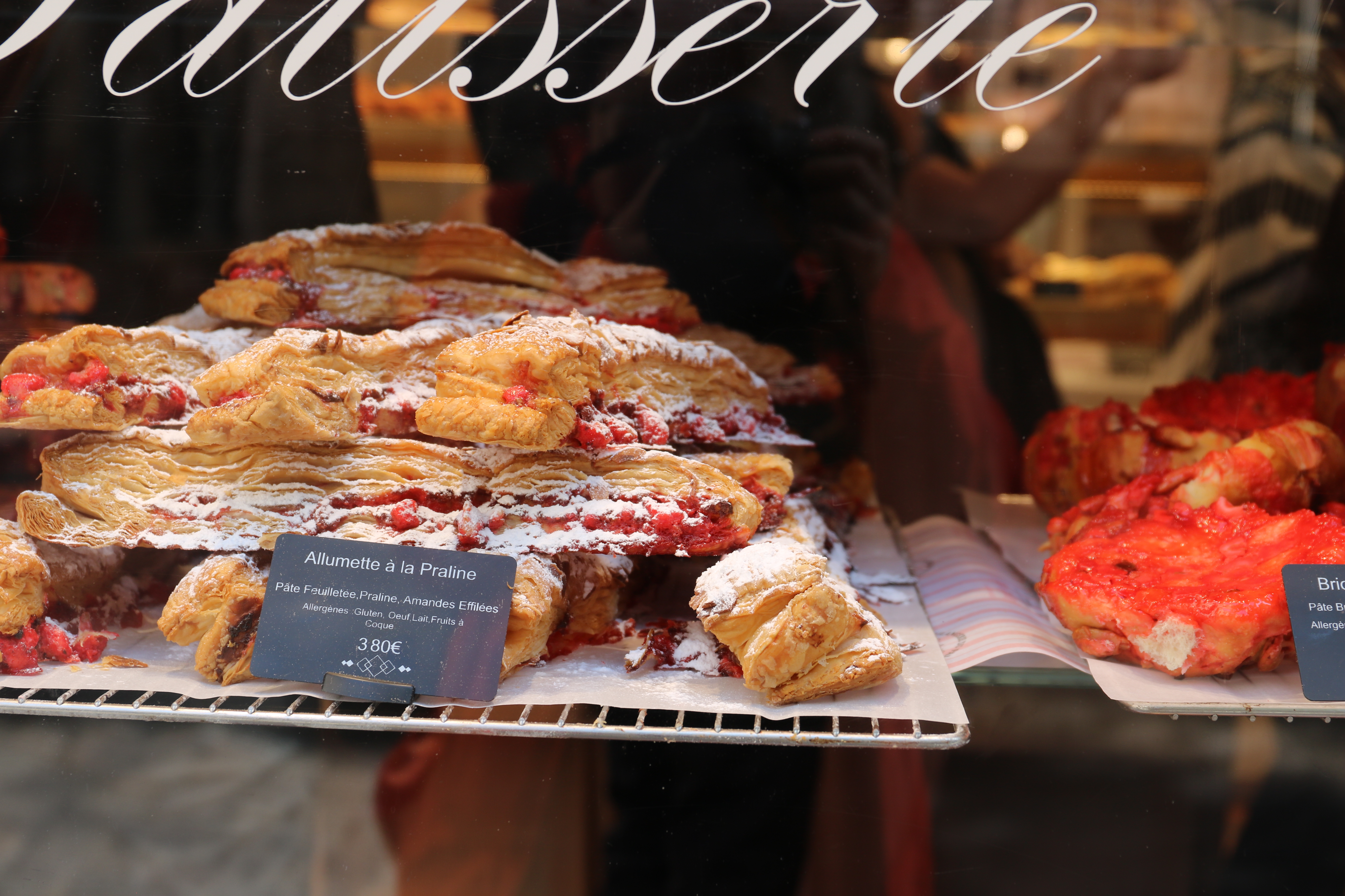 Pink praline seen from the window.