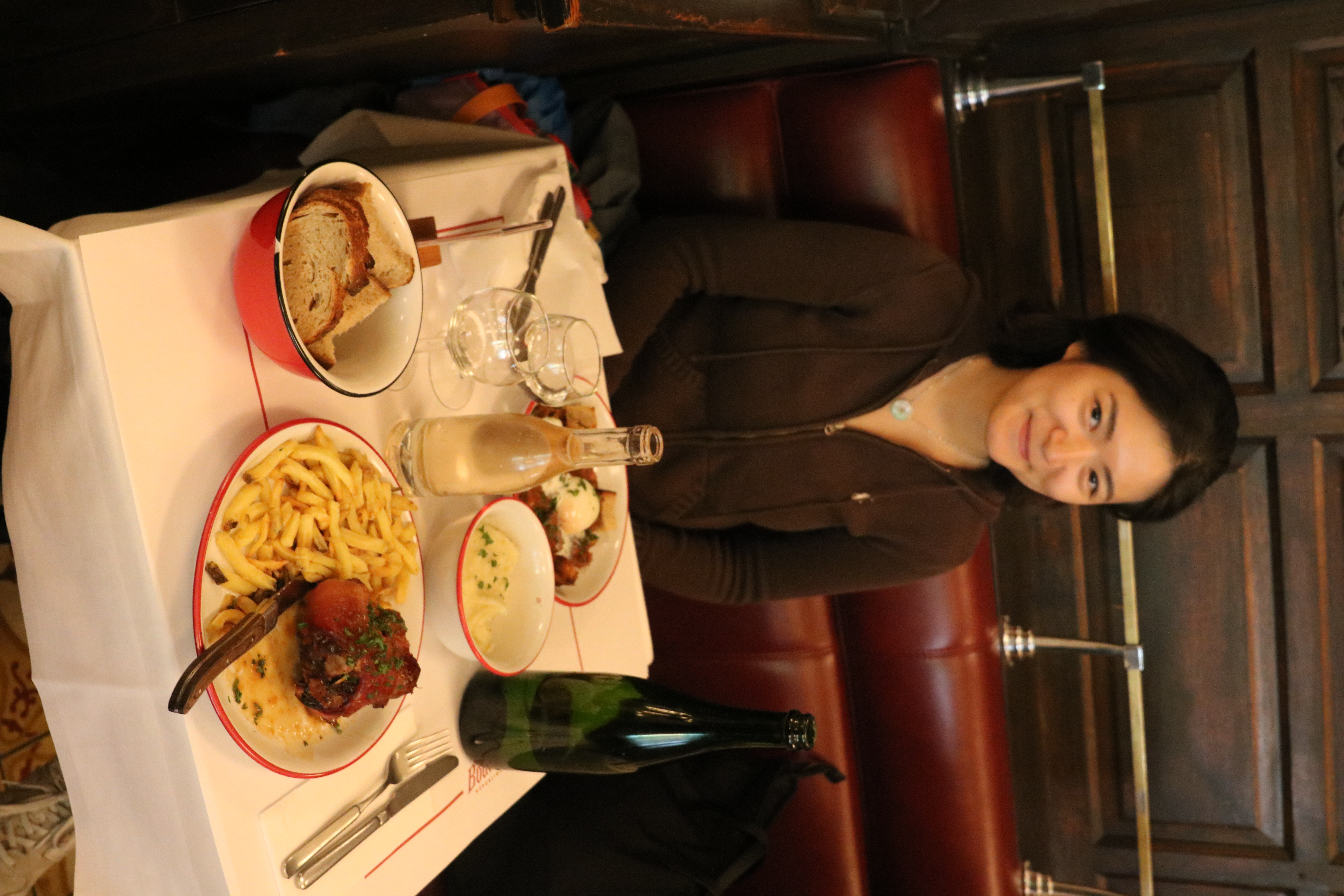 Angie and I at Bouillon Republique