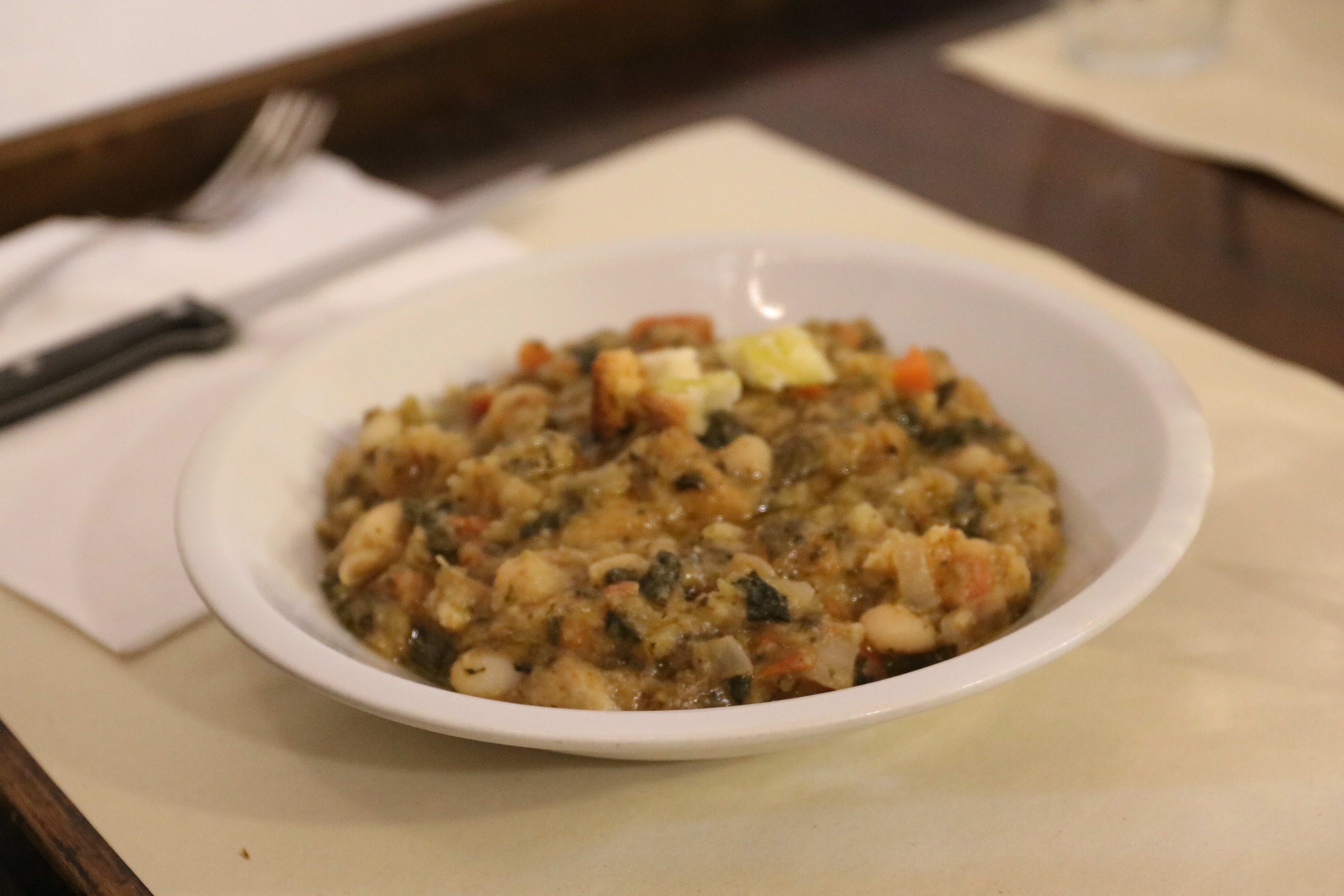 Italian bean stew (ribollita).