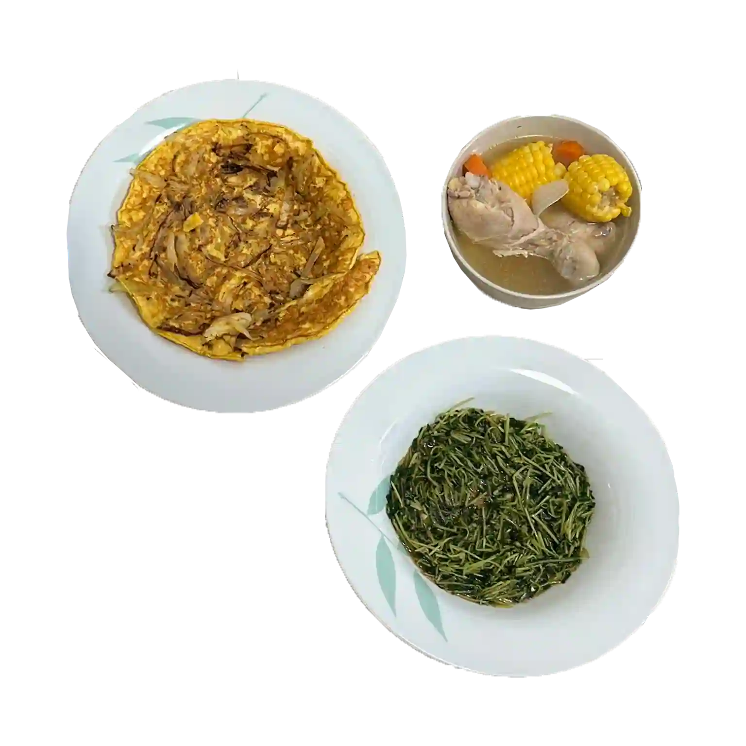 ABC Soup & Omelette & Greens