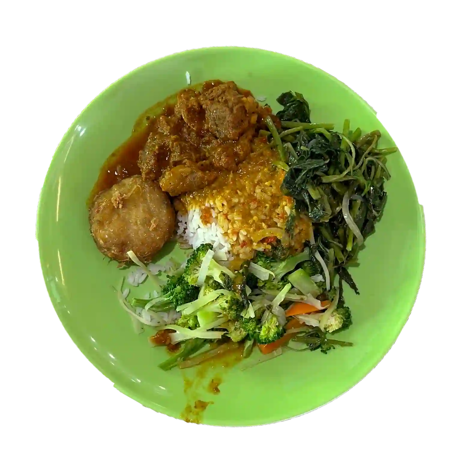 Nasi Lemak w/ Beef Rendang